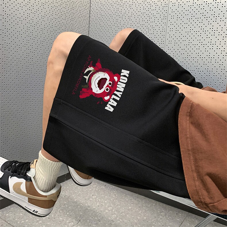 已注册菠萝格得物直播抖音高品质宽松男中裤五分短裤K062P35控48,男装牛仔裤,电商C408(原B339-1)