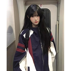 拼接撞色翻领夹克男女春秋新款宽松休闲运动外套上衣JF93，男装夹克，星座1116A（原606A-3）