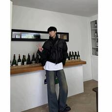 网图冬季哑光PU皮棉服加厚保暖棉衣D8808-特P65，男装棉衣，星座1213