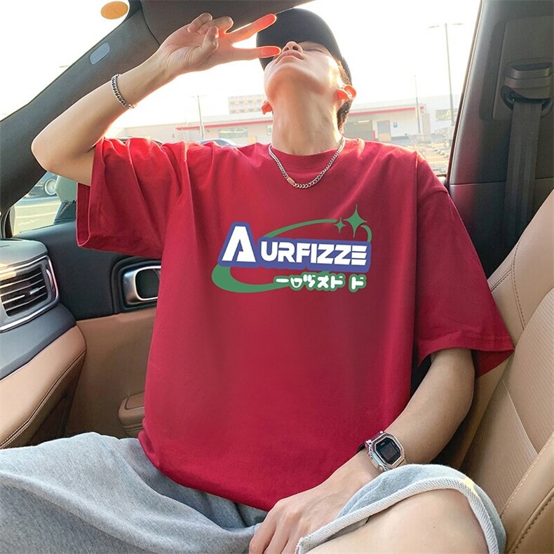 T807宽松短袖T恤男夏季2025新款半袖港风chic潮牌男生体恤衫图片
