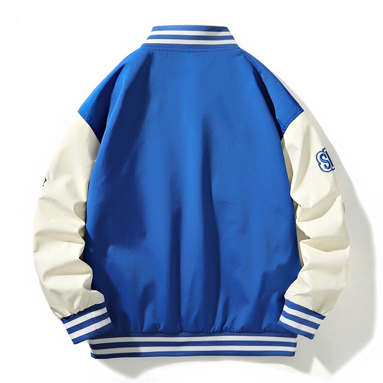现货春季美式棒球服宽松休闲潮流痞帅立领夹克A436-22129-P68,男装夹克,电商A436