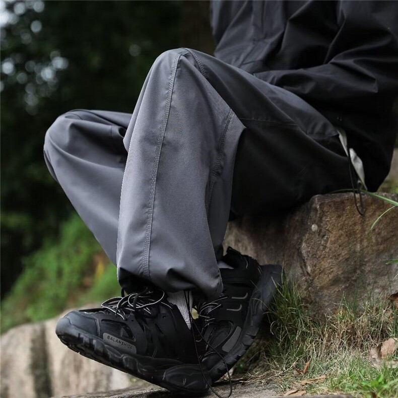 男ins高街美式复古运动休闲裤韩版百搭宽松阔腿拖地长裤KK266-P35，男装休闲裤，星座911-3