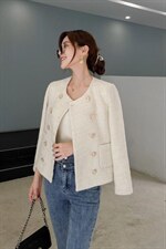 含毛粗花呢小香外套热销中……，其它，天使公主