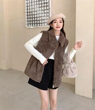 带领马甲，女装马甲，吉之红