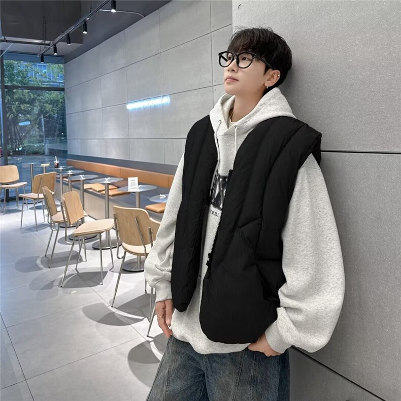 短款棉衣男款冬季潮牌外穿马甲背心棉服外套8151P66,男装背心/马甲,星座410-2