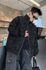 春季抖音得物品质扎染PU皮衣立领雾面皮夹克外套男6153-TP43，男装夹克，星座207