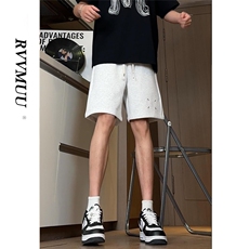 XZ602-DK8901P3562.8棉37.2聚酯直播品质马吉拉华棉卫裤短裤，男装牛仔裤，星座602