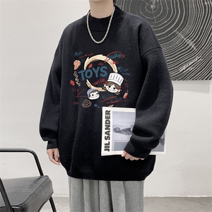半高领毛衣男大码胖子针织衫毛线衣 M18385-P45 加绒款-P65图片