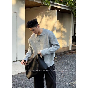 网图慎用 B216 MY5156 P65 2025秋冬男POLO领毛衣上衣男装图片