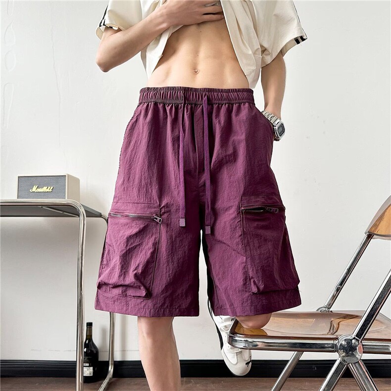 休闲短裤男韩版潮流高街帅气百搭2025夏季ins五分裤K6243-P32，男装牛仔裤，星座412-3