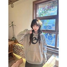 5364-P50原版刺绣/贴布绣/后包领休闲外套卫衣薄款，女装卫衣/绒衫，星座617A-2