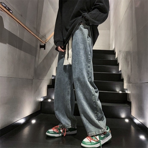 牛仔裤男休闲宽松直筒牛仔裤313A-1-NZ025-P55 控68图片