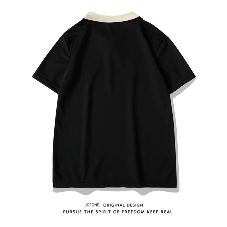 S76-P28时尚新款纯色ins男2023POLO衫文艺夏季潮短袖,男装Polo衫,电商B323A