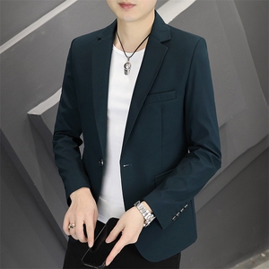 新款春秋帅气休闲韩版时尚潮流修身男士小西服外套-P90图片