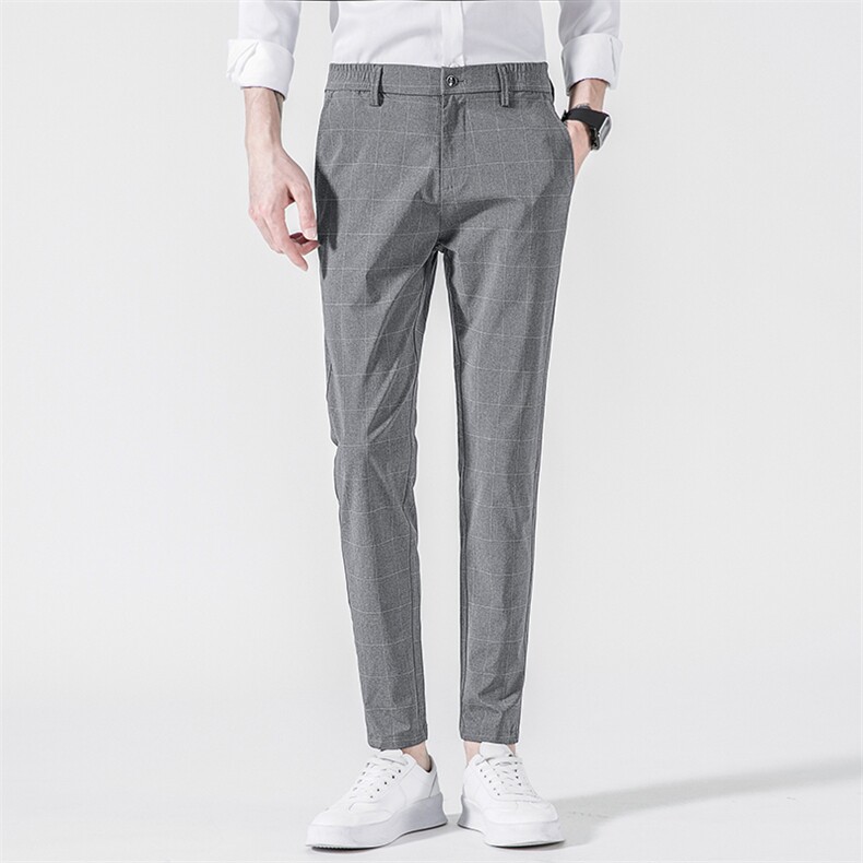 男士休闲裤修身九分男裤秋季薄款裤韩版长裤小脚西裤男Z1913，男装西裤，星座509