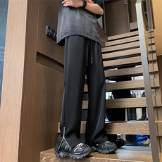 春夏美式高街直筒西裤坠感速干冰丝休闲长裤XZ-221-1-K1502-P45，男装西裤，星座221-1