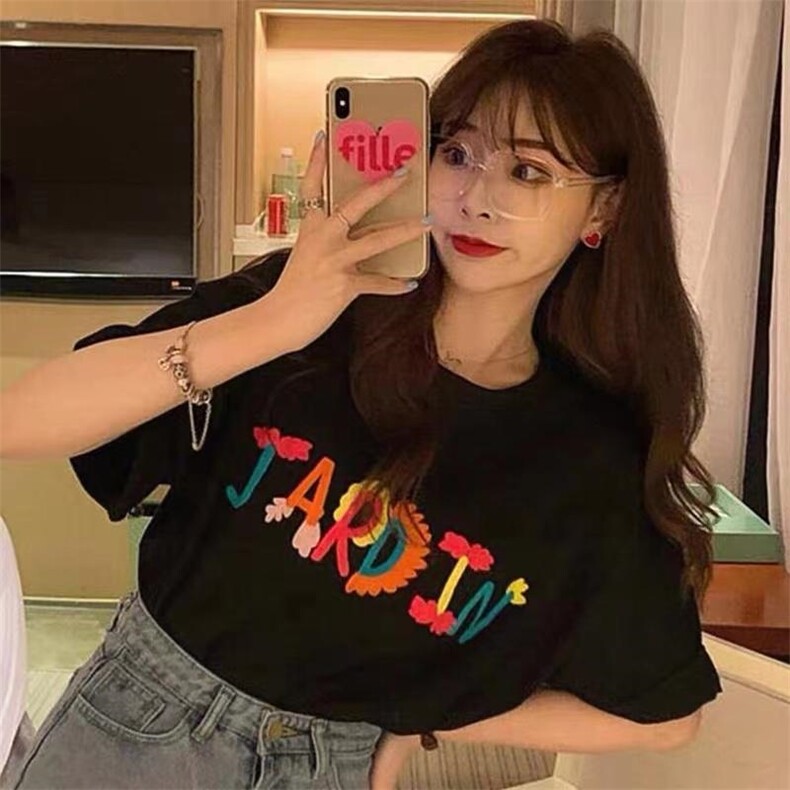 夏季新品短袖T恤简约,女装T恤,木橙紫 MC·Z