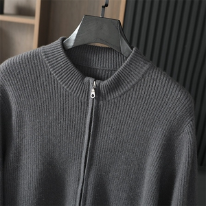 时尚男士羊毛开衫舒适保暖简约百搭多色可选高品质针织工艺图片