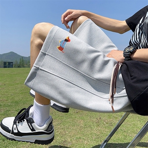 已注册新款直播抖音得物品质菠萝格运动男休闲短裤K040P30