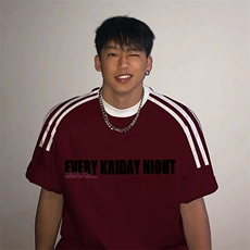 夏季美式高街重磅纯棉三条杠织带撞色男女短袖T恤ZD523-特P30，男装T恤，电商A486