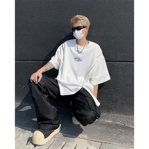 男装不规则解构拉链短袖T恤24夏季新款圆领上衣XZ514-2-20248-P58图片