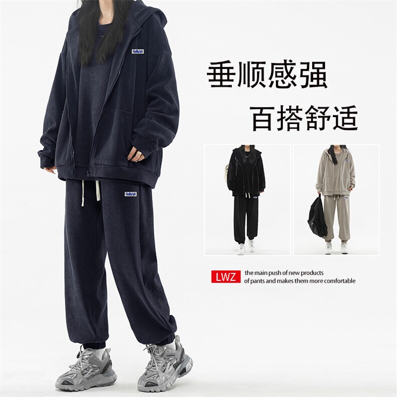秋季重磅套装美式潮流条绒三件套重磅   SJT875-特批176图片