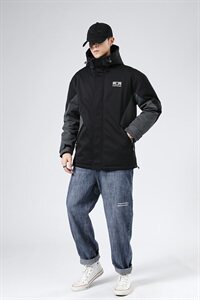 2020冬装新款潮牌插色连帽羽绒服男潮保暖外套 A436-2166-P125图片