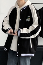 春装新品男士港风青少年2023开衫夹克印花棒球服运动外套968-P60，男装夹克，电商A441-1