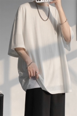 8XL-M重磅！特大码港风短袖T恤男士半袖男五分袖体恤衫DX306P40，男装T恤，电商D206-1