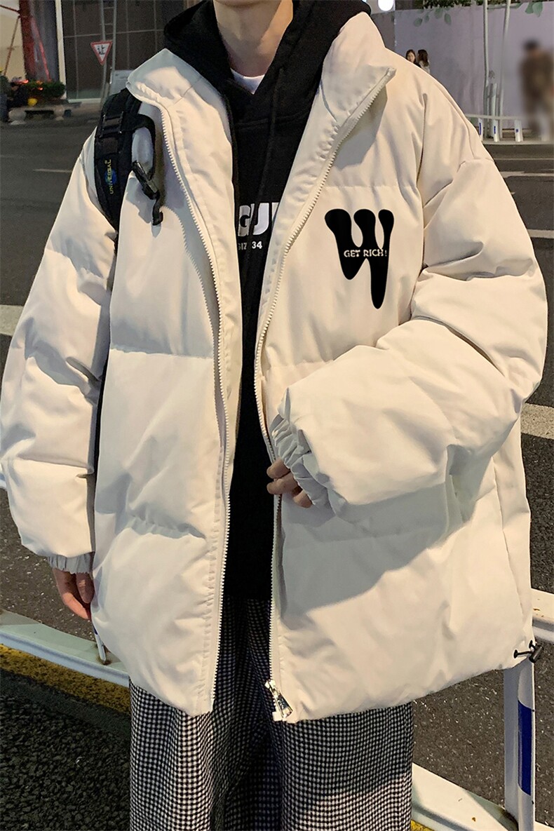 特批夜景时尚宽松字母印花秋冬保暖棉衣A247-MY62048特批65控99,男装棉衣,电商A247