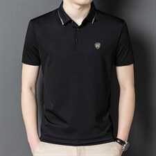POLO衫男士短袖t恤翻领2023夏季新款潮牌休闲商务男装上衣，男装T恤，电商B212（原钱塘6029）