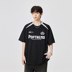 冰丝短袖t恤男装夏季美式潮牌流薄款宽松速干半袖体恤DT2991-P35，男装T恤，星座210-1