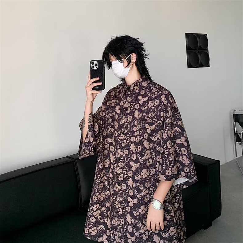2024夏季新款男式短袖纽扣衬衫GC47P30,男装衬衫,星座1116-2
