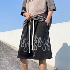 新款潮流青春流行原宿男简约五分裤夏季时尚潮牌休闲裤，男装休闲裤，星座716-4