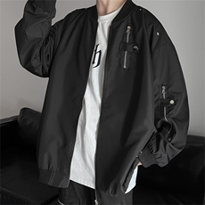 三防面料金属拉链装饰潮牌夹克棒球服X1213-DY149-P80，男装夹克，星座1213