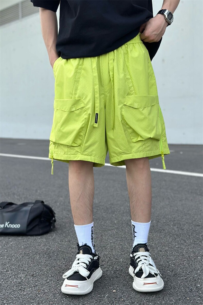 速干男大口袋针孔透气短裤宽松运动工装五分裤A329-K955-P58,男装牛仔裤,电商A329