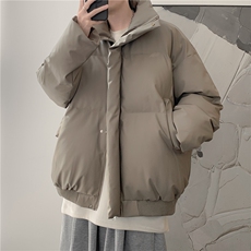 得物品质冬季纯色宽松面包服情侣保暖立领男女款棉衣外套特P80，男装棉衣，星座215-2（原311A-2）