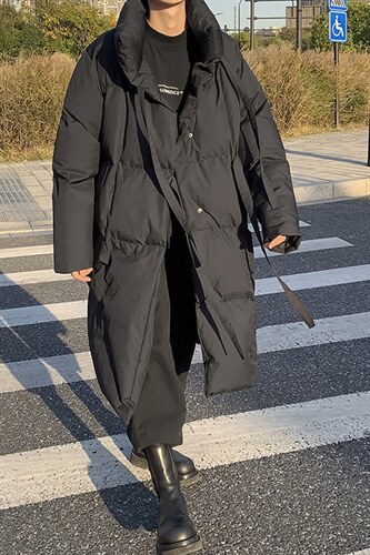 基地-MY994-P168冬季新款飘带中长款棉衣男同款棉服暗黑风控228,男装棉衣,电商B280-1（原A049）
