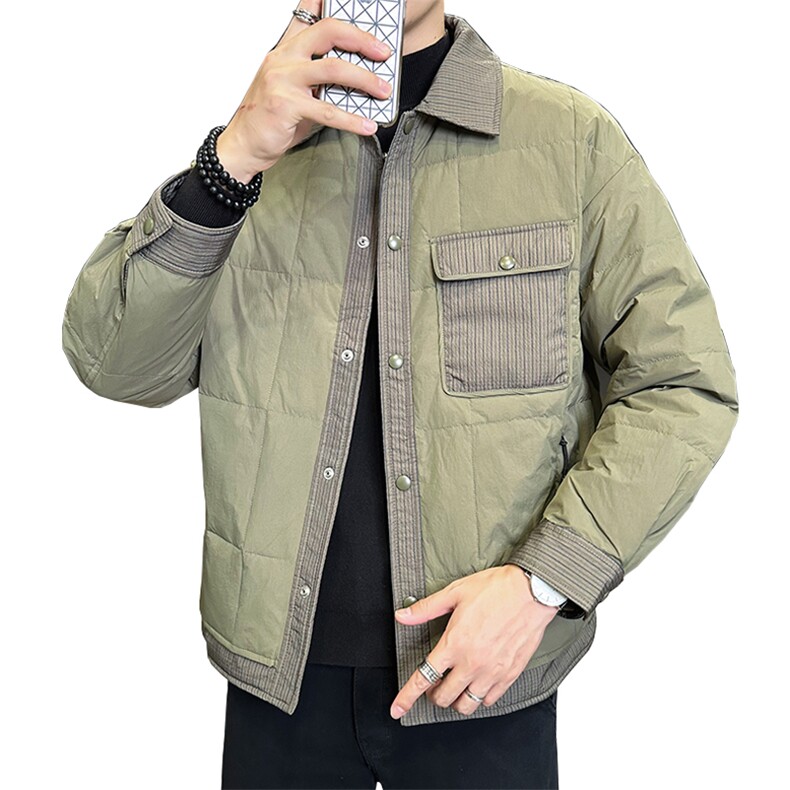 标90冬季新款店主风高品质保暖翻领羽绒服外套男M628-P255,男装羽绒服,电商A413