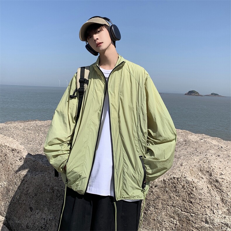 F224-P382024新款日系户外防晒衣春夏薄款宽松透气连帽外套现货,男装防晒衣,星座512-6