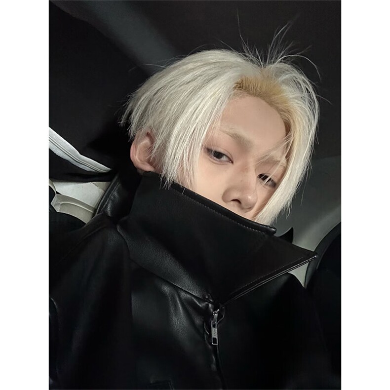 美式复古短款拉链皮衣外套cleanfit飞行员机车夹克男JK9805-P90,男装夹克,星座1004-3