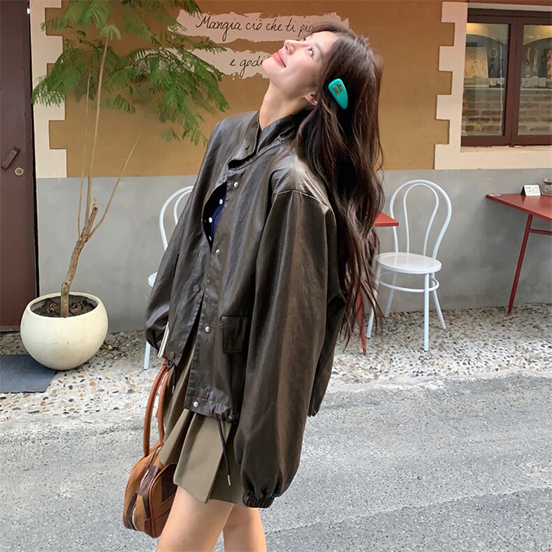 新款现货主推超软皮衣9876-P145-K198,女装皮衣,2C129