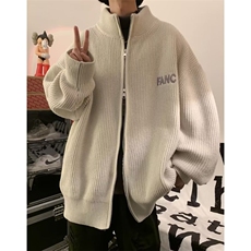 开衫毛衣男款秋潮牌慵懒风针织衫外穿男士拉链线衣服外套MY15P52，男装针织衫/毛衣，星座1013-5