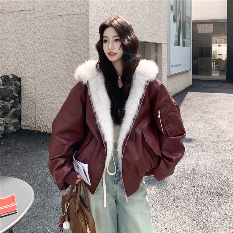 新品数据好安可拉红皮夹棉外套棉服2C273-1050-P205-K328,女装棉衣/棉服,2C273
