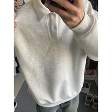 抖音得物高品质二开26春装美式高街结构设计POLO翻领卫衣外套W77，男装Polo衫，电商A486