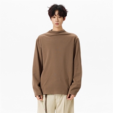德绒加厚保暖纯色打底衫男女修身内搭半高领5Q1141-TP2549，男装卫衣，电商A102