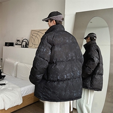 2025新中式情侣棉衣棉服面包服立领盘扣棉袄外套-G1608-P85，男装棉衣，星座207
