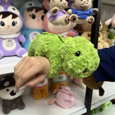 恐龙啪啪圈可爱小绿龙精品慵懒毛绒