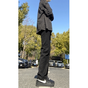 2024春款修身直筒复古弹力牛仔裤715-6-BK811P55图片