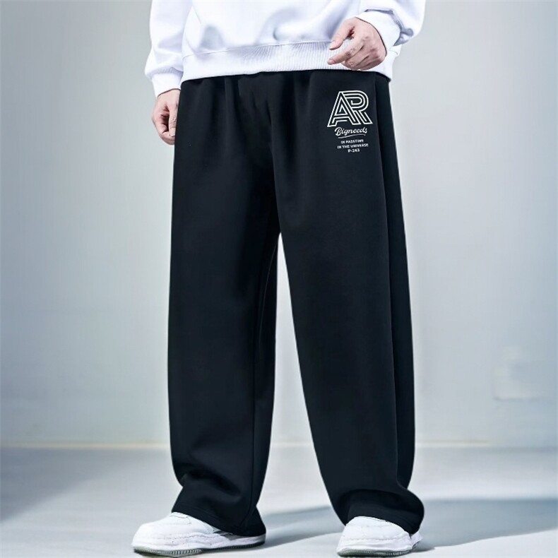 1506-1/XL-AW1261/P44超大码加绒运动裤冬季保暖胖子专属直筒长裤,男装棉衣,星座1506-1